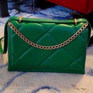 A New Day Green Quilted Bag
